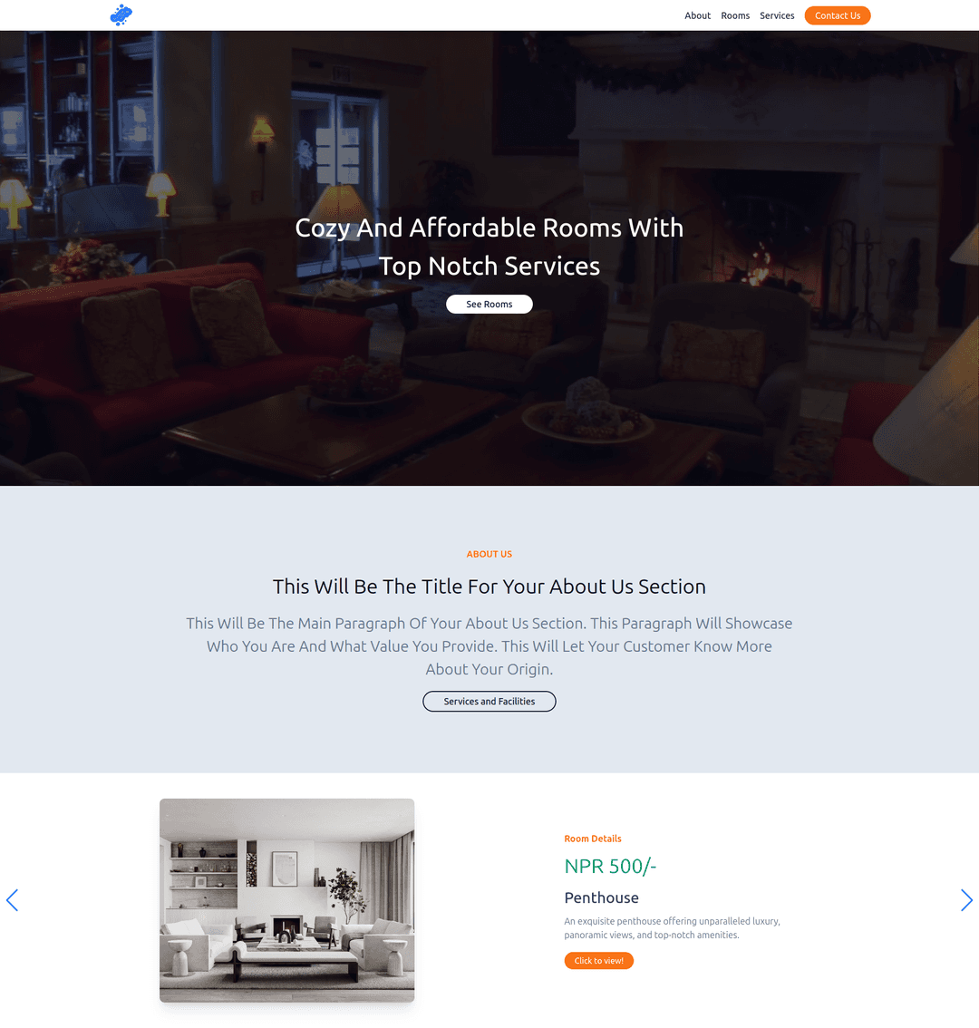 Affordable Websites for Hotels and Guest Houses
