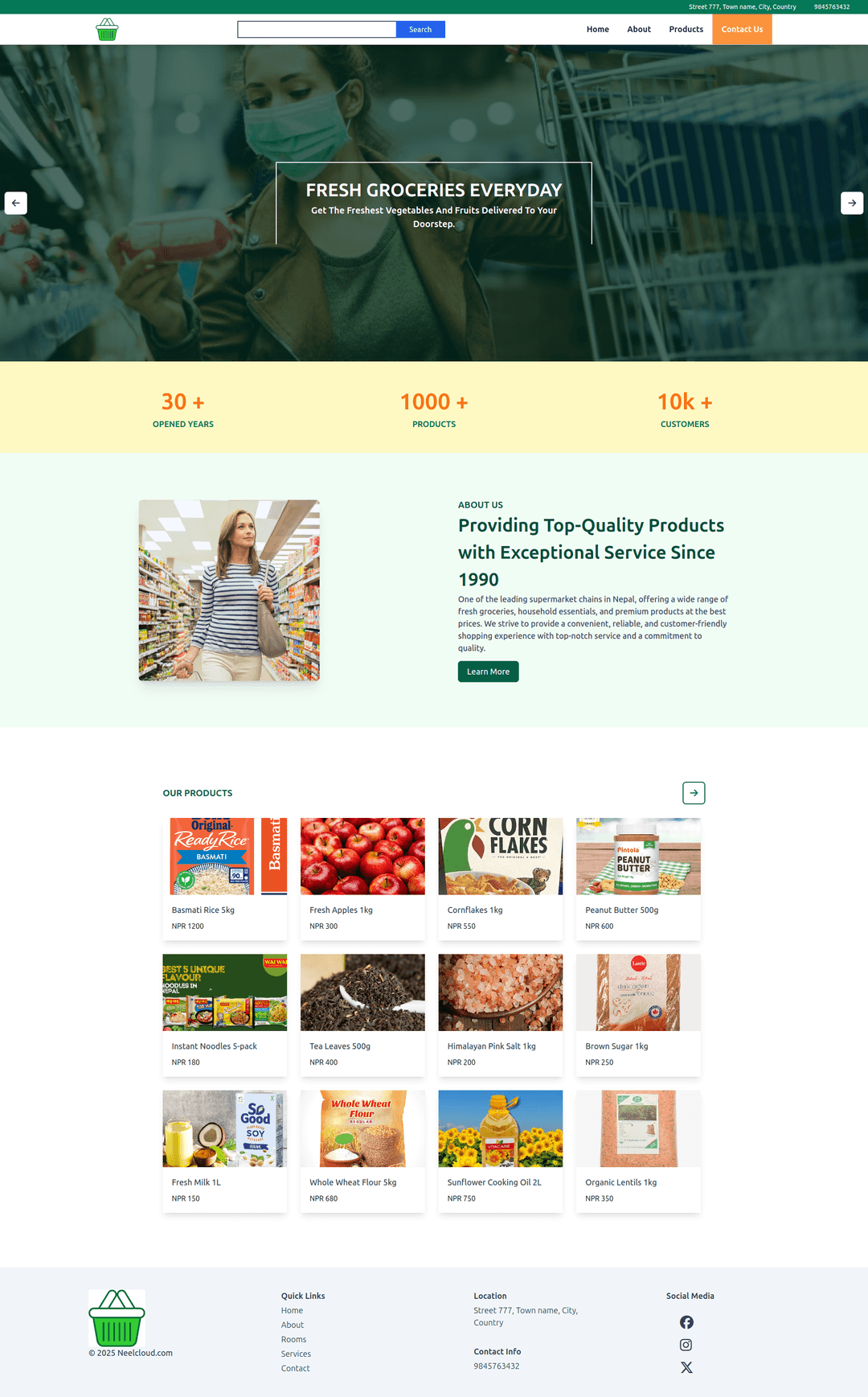 Smart Supermarket & Product Showcase Solution