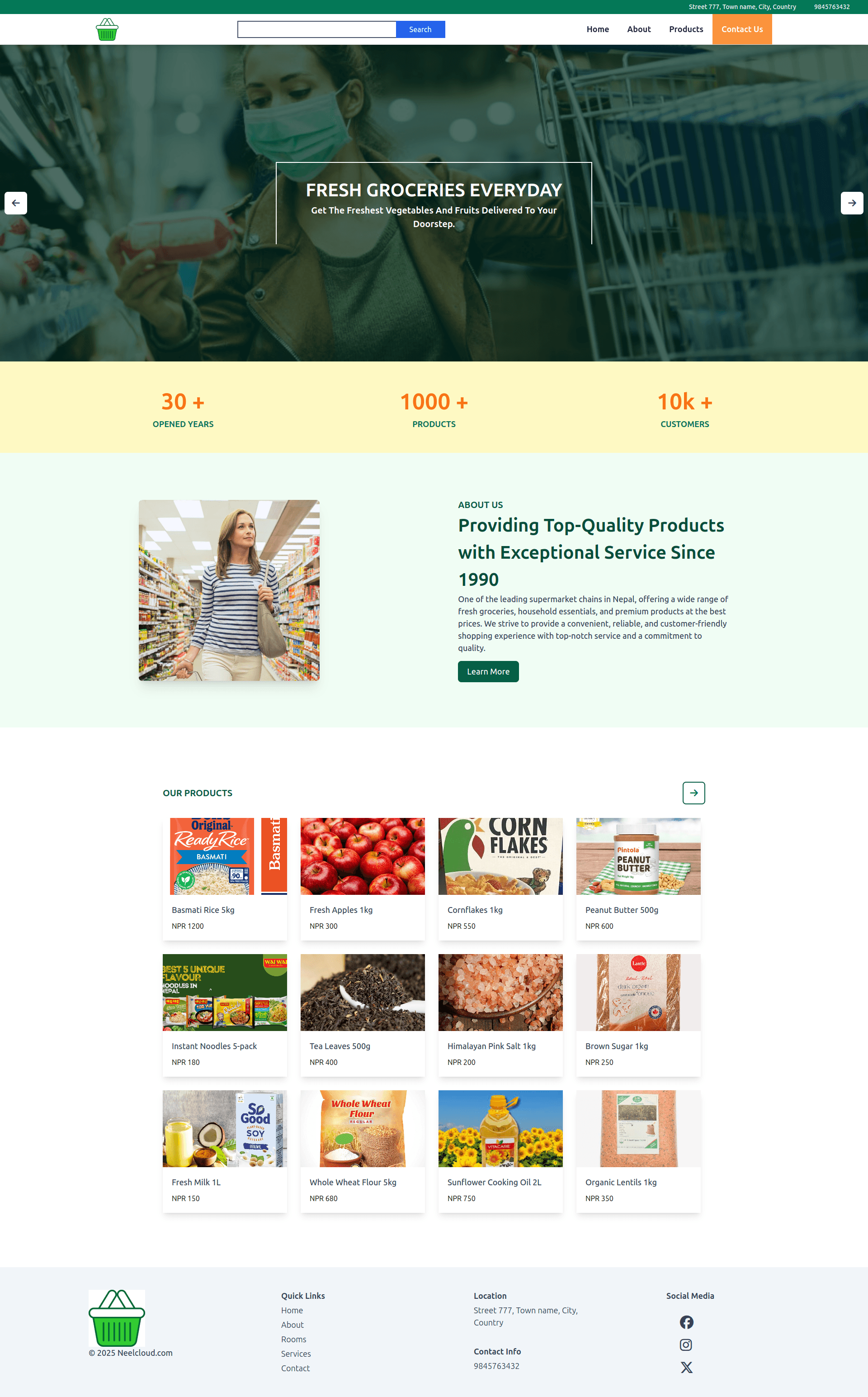 Smart Supermarket & Product Showcase Solution
